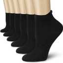 CHARMKING Compression Socks for Women & Men Circulation (2 Pairs) 15-20 mmHg is Best Support for Athletic Running Cycling Black S/M
