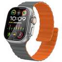 Fullife Silicone Magnetic Band Compatible with Apple Watch Ultra 3/2/1 Band 49mm for Men Women, Sport Solo Loop for Apple Watch Series 11/10 46mm, 9/8/7 45mm, SE3/6/5/4 44mm, 3/2/1 42mm Contrast Color, Pack 5