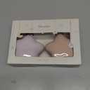 Moonkie Silicone Pacifier Holder Case, Cute Portable Pacifier Storage Case, 2 Pack (Blush/Soft Lilac)