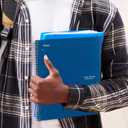 Five Star Spiral Notebook + Study App, 5 Subject, College Ruled Paper, 8-1/2" x 11", 200 Sheets, Fights Ink Bleed, Water Resistant Cover, Pacific Blue (73635)