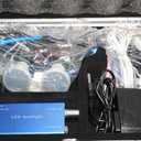 Dental Binocular Loupes 3.5X 420mm + LED Head Light Lamp +Aluminum Box (Blue)