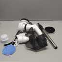 Electric Spin Scrubber, 2024 New Bathroom Cleaner, Power Shower Cleaning Brush with Extendable Handle & 4 Brush Heads, Shower Scrubber for Bathtub Tile Grout Kitchen Window and Floor (White/Gray)