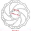 OUKENS Disc Brake Rotor, 2pcs 160mm Stainless Steel Mountain Bike Disc Brake Rotor Flange Adapter with 6 Bolts, for Road Bike, Mountain Bike
