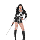 Ninja Women's Costume - Adult Ninja Womens Costume for Halloween(Size L)