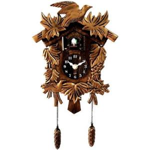 Cuckoo Clock Chiming Vintage Cuckoo Wall Clock Singing Bird Clock Home Decor Christmas Clock Gifts Resin Classic Brown