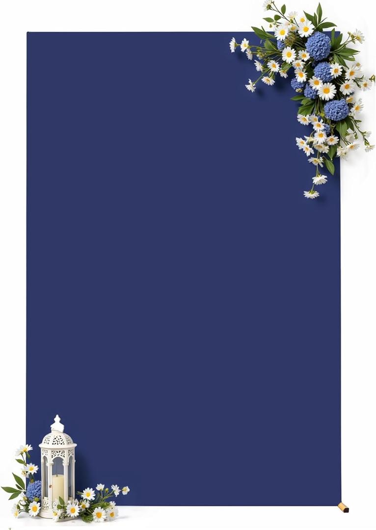 Square Arch Backdrop Cover, 6.6FT x 5.2FT Navy Blue Stretchy Spandex Fitted Square Arch Stand Cover for Birthday Party Wedding Ceremony Banquet Photo Decoration