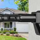 Tension Curtain Rod 41-146 In (4-12ft), Extra Long Tension Rod No Drilling For Patio Windows, Black Shower Curtain Rod For Room Divider, One-Click Telescopic Rod, Outdoor Curtain Rods Never Rust
