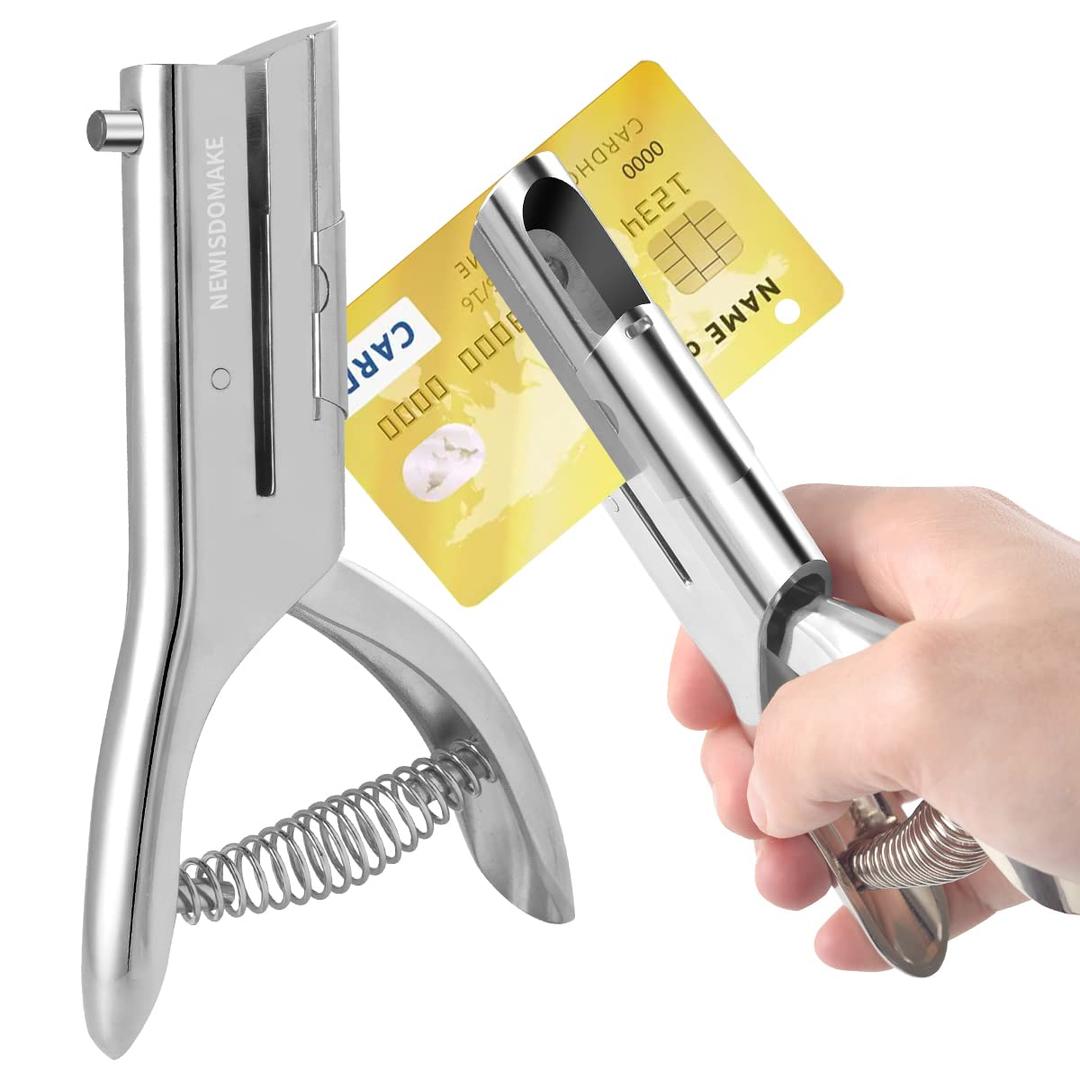 Heavy Duty Hole Punch 1/4 Inch, Single Hole Punch Heavy Duty 2 Inch Reach Deep Throat, Heavy Duty Hole Puncher 1 Hole Punch for Paper ID Cards PVC Tags Plastic Cardboard