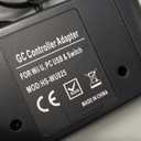 Gamecube Controller Adapter for Switch/OLED/Switch 2, Gamecube Adapter Compatible with PC Wii U with 4 Ports 6 FT Cable Support Turbo and Vibration for Gamecube Controller Play Super Smash Bros