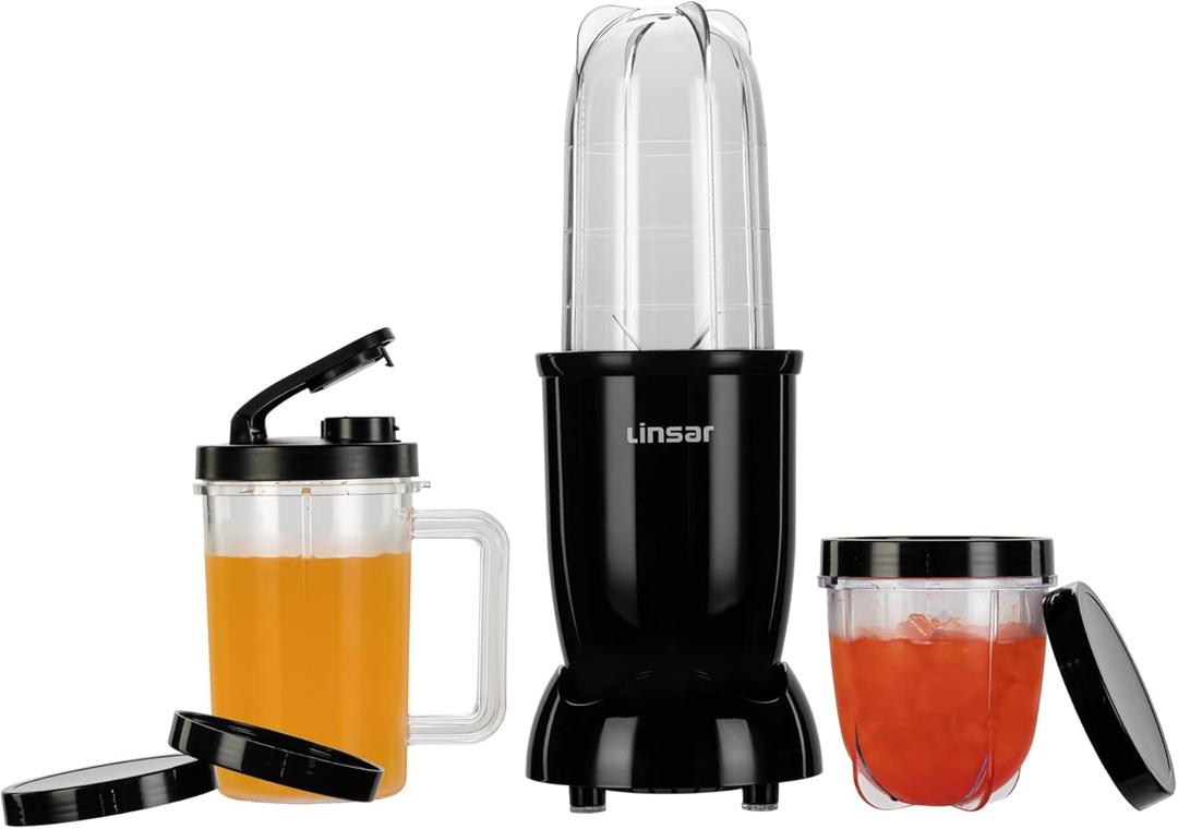 Linsar High Speed Blender (Matte Black) with additional Blender Cups, Amazing Shape Bullet Blenders For Making Smoothies, Mini Blender, Smoothie Maker for Gym, Work or Home