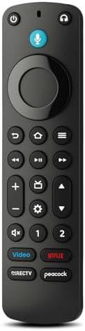 IDGPUW Replacement Remote Control for Fire Smart TV, Backlit Buttons, Remote Finder, Compatible with Insignia, Toshiba, Amazon Fire Smart TVs