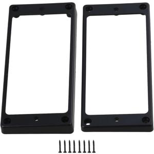 Black Plastic 7-String Guitar Pickup Mounting Ring Set Guitar Pickups Frame Set