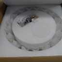 DHDSOUR 3-Light Gold Semi Flush Mount Ceiling Light with Milk Glass Shade