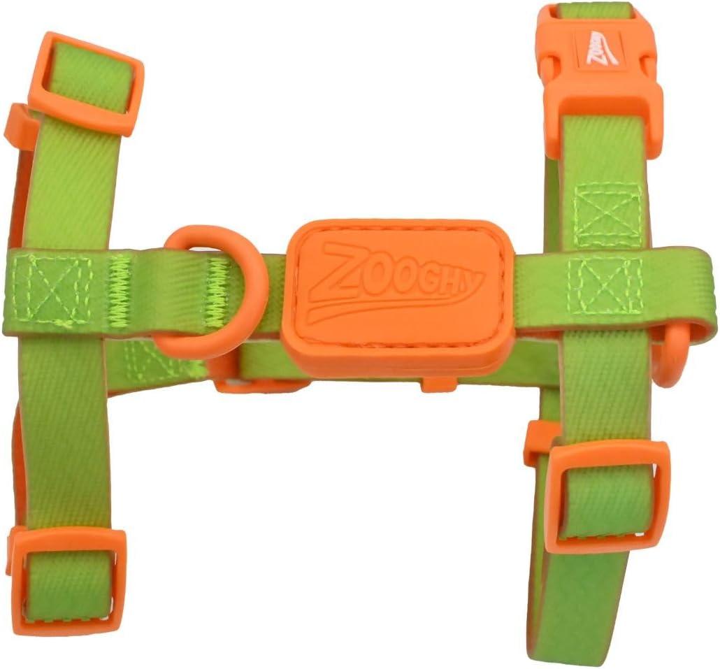 Waterproof No Pull Dog Harness, Adjustable Easy Walk Vest for Small, Medium and Large Dogs, Heavy Duty Secure Fit Pet Walking Harness for Training and Outdoor Adventures, Green, S (Green on Orange)