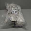 AAAAAcessories D-Shaped Chair Cushions, 2" Thick Dining Chair Pads with Ties and Removable, Machine-Washable Cover, 17" x 16", Set of 6, Natural Linen