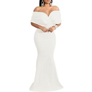 Formal Dresses for Women Evening Party Elelgant Mermaid Cocktail Floor Length Prom Long Dress with Zipper XL