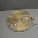 I-LAN Light Gold Metal Decorative Vanity Tray,Bathroom Round Mirror Finish Golden Serving Tray Platter,Brass Circle Table Tray Accent Dresser Perfume Bottle Storage Tray for Display,14"X0.4"