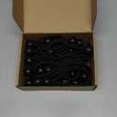 Ball Bungee 4 Inch Black Tie Down Cord 1 Inch Ball, 50-Piece, UV Resistant