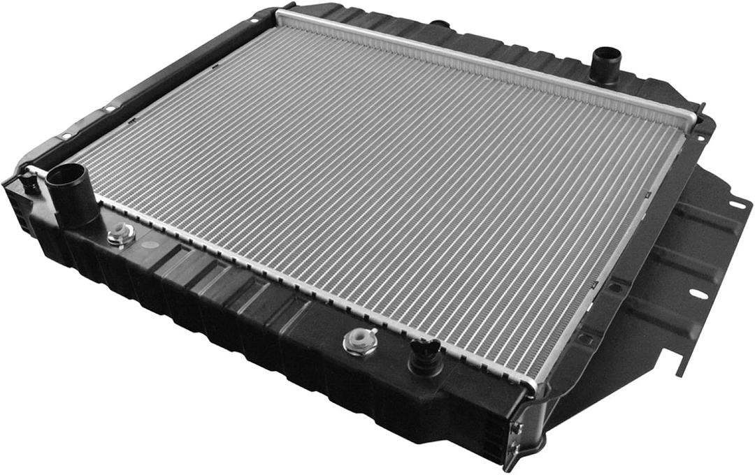 TRQ Radiator Assembly Aluminum Core Compatible with 92-96 Ford E-150 Econoline E-150 Econoline Club Wagon E-250 Econoline E-350 Econoline E-350 Econoline Club Wagon CU1456 FO3010173