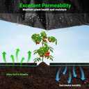 4x30ft Landscape Fabric Heavy Duty,Thicken Block Gardening Ground Cover Mat,Garden Cloth,Black Plastic Ground Cover,Commercial Driveway Fabric (4 * 30ft, 2Pack)