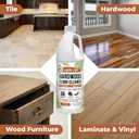 Mighty Mint Hardwood Floor Cleaner, Ready-to-Use with Mops and Sprayers, Natural Mint Scent, 32oz