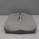 C CUSHION LAB Patented Pressure Relief Seat Cushion for Long Sitting Hours on Office/Home Chair, Car, Wheelchair - Extra-Dense Memory Foam for Hip, Tailbone, Coccyx, Sciatica - Light Grey (Gray)