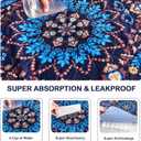 Qeils Washable Pee Pads, Reusable Puppy Pads Super Absorbent Leakproof Dog Training Pads, Non-Slip Wee Wee Pads for Crate, Floor, Potty Pads Feeding Mat Dog Pee 2 Pack 36"x24"