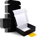 HORLIMER 12x9x4 inches Shipping Boxes Set of 20, Black Medium Corrugated Cardboard Gift Mailer Box