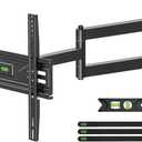USX MOUNT Corner TV Wall Mount with 31.22" Long Arm for 26-65 Inch TVs up to 80 lbs, Full Motion TV Wall Mount Bracket with Swivel and Tilt, Max VESA 400x400mm fit Most 32 40 42 43 50 55 60 65 TVs
