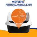 Arm & Hammer Rimmed Cat Litter Box with High Sides and Microban, Made in USA