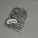 30Pcs Shower Curtain Hooks,Metal Round Shower Curtain Hooks Roman Rings Rustproof Decorative Shower Curtain Rings (Metal, Bronze)