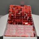 COKAOBE Red Shimmer Wall Backdrop, 24PCS Square Sequin Shimmer Backdrop Panel, Photo Backdrops for Birthday, Anniversary, Wedding, Graduation & Bachelorette Party Decoration