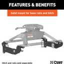 Custom 5th Wheel Brackets, Compatible with Select Silverado, Sierra 1500