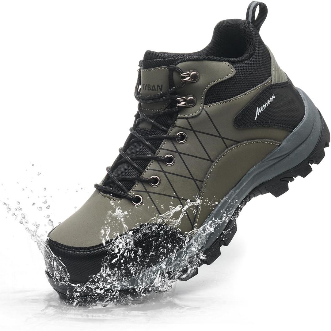Steel Toe Boots for Men Waterproof Wide Width Slip Resistant Safety Toe Sneakers Puncture Proof Durable Construction Work Shoes for Outdoor Industrial Use 42