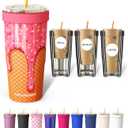 Frost Buddy Togo Buddy 30 oz Stainless Steel Vacuum Insulated Tumbler To Go Coffee Cup  Iced Coffee Cups, Iced Coffee Sleeve, Travel Mug, Thermal Cup for Hot & Cold Drinks, Dunkin Cup (Ice Cream)