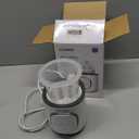 LAREX Bottle Warmer, Fast Baby Bottle Warmer for Breastmilk and Formula, with Timer and Accurate Temp Control, 8 in 1 Baby Milk Warmer BPA Free with Digital Display, Bottle Warmers for All Bottles (White+Grey)