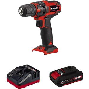 Einhell TE-CD Power X-Change 18-Volt Cordless 3/8-Inch Variable Speed Drill/Driver, w/ 310 In-Lbs Torque, 20+1 Torque Settings, 550-RPM MAX, LED Light