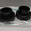 Black Pool Valve Adaptor Replacement 270100 Kit for Filter, FNS Plus Filter, Clean and Clear Plus Filter, Compatible with 2" and 2.5" Plumbing, Includes Socket Connectors and O-Rings