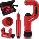 Ultimate Tube Cutter Set - Heavy Duty Pipe Cutter 3/16"-2" OD, Mini Tube Cutter 1/8"-7/8", Deburring Tool - for Copper, Aluminum, PVC Pipes - High-Quality Cutting & Deburring Tools for Professionals