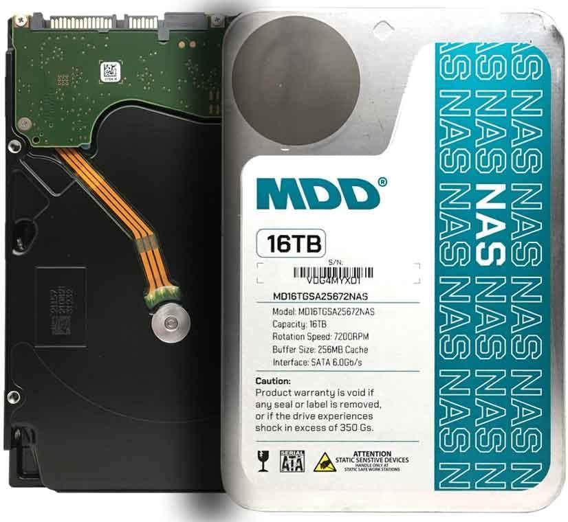 MDD (MD16TSATA25672NAS) 16TB 7200RPM 256MB Cache SATA 6.0Gb/s 3.5-inch NAS Hard Drive