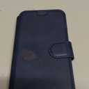 QLTYPRI Case for iPhone 12 iPhone 12 Pro Premium PU Leather Simple Wallet Case [Card Slots] [Kickstand] [Magnetic Closure] Shockproof Flip Cover for iPhone 12/12 Pro (6.1 inch) - Blue