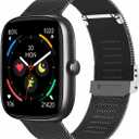 Smart Watch for Women for iPhone Android: 1.83" HD Touchscreen Bluetooth Call Smartwatch with Heart Rate, SpO2, Stress, Sleep Tracking, IP68 Waterproof Fitness Tracker, 100+ Sport Modes (Black)