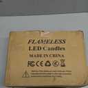 antizer Flameless Candles Led Candles Pack of 9 (H 4" 5" 6" 7" 8" 9" x D 2.2") Real Wax Battery Candles with Remote Timer for Home Fireplace Decor Wedding Festival Decor (Ivory 9 Pack)