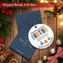 3 x Friend Ornaments for Women 2025 - Soul Sister Gifts for Women, Meaningful Xmas Gifts for Friends BFF Bestie, Chance Made Us Besties Friendship Ornament, Cute Christmas Tree Decorations