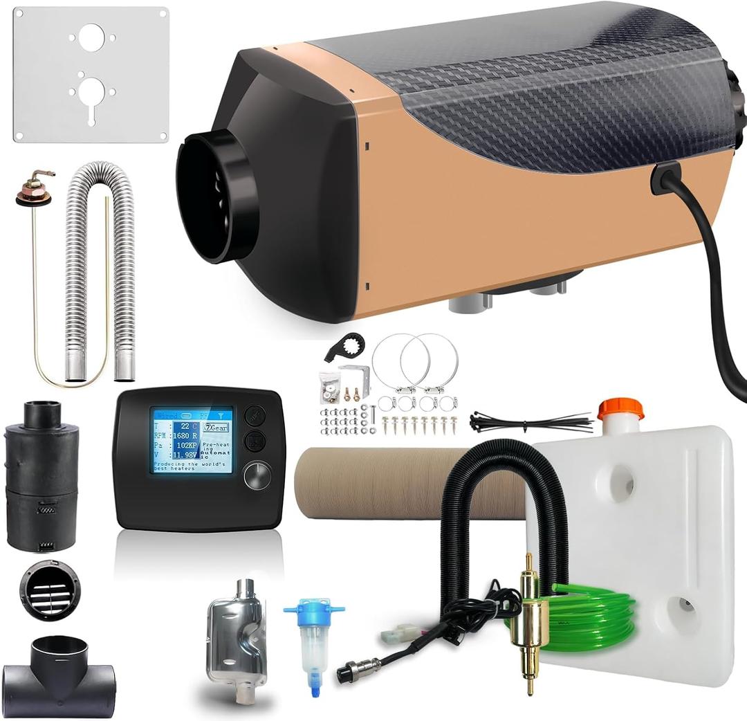 12V 7kW Diesel Heater with 7-Speed Adjustment for RV,Camping,Truck,Boat