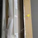 Bamboo Wood Console Table 47.2" Entryway Table, 2-Tier Farmhouse Narrow Sofa Table w/Storage Shelf, Couch Table Behind Sofa Easy Assembly for Entrance, Hallway, Living Room, Foyer(White)