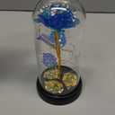 Otlonpe Mothers Day Flowers Gifts for Mom from Daughter Son, Preserved Forever Glass Light Up Rose Gifts for Grandma Wife Women Girlfriend Sister, Teacher Appreciation Graduation Gift for Her (Blue) (7.1 inch)