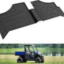 KIWI MASTER Floor Mats for 2022-2026 Polaris Ranger SP 570/ Crew Accessories, Custom Fit All Weather UTV Mats, Heavy Duty TPE Floor Liners, Front Row, Black