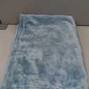 NANPIPER Baby Blankets, Super Soft Fleece Fuzzy Blanket for Toddler, Luxury Cozy Lightweight Microfiber Plush Blanket-Throw Size 30"x40",Light Blue (Small)