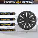 2025 Wheel Covers for Tesla Model Y Accessories 2024 19 Inch 4 Pcs Hubcaps Compatible with Tesla Y 2024 2023 2022 2021, not fit for New Model Y Juniper 2026
